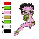 Betty Boop 17 Embroidery Design